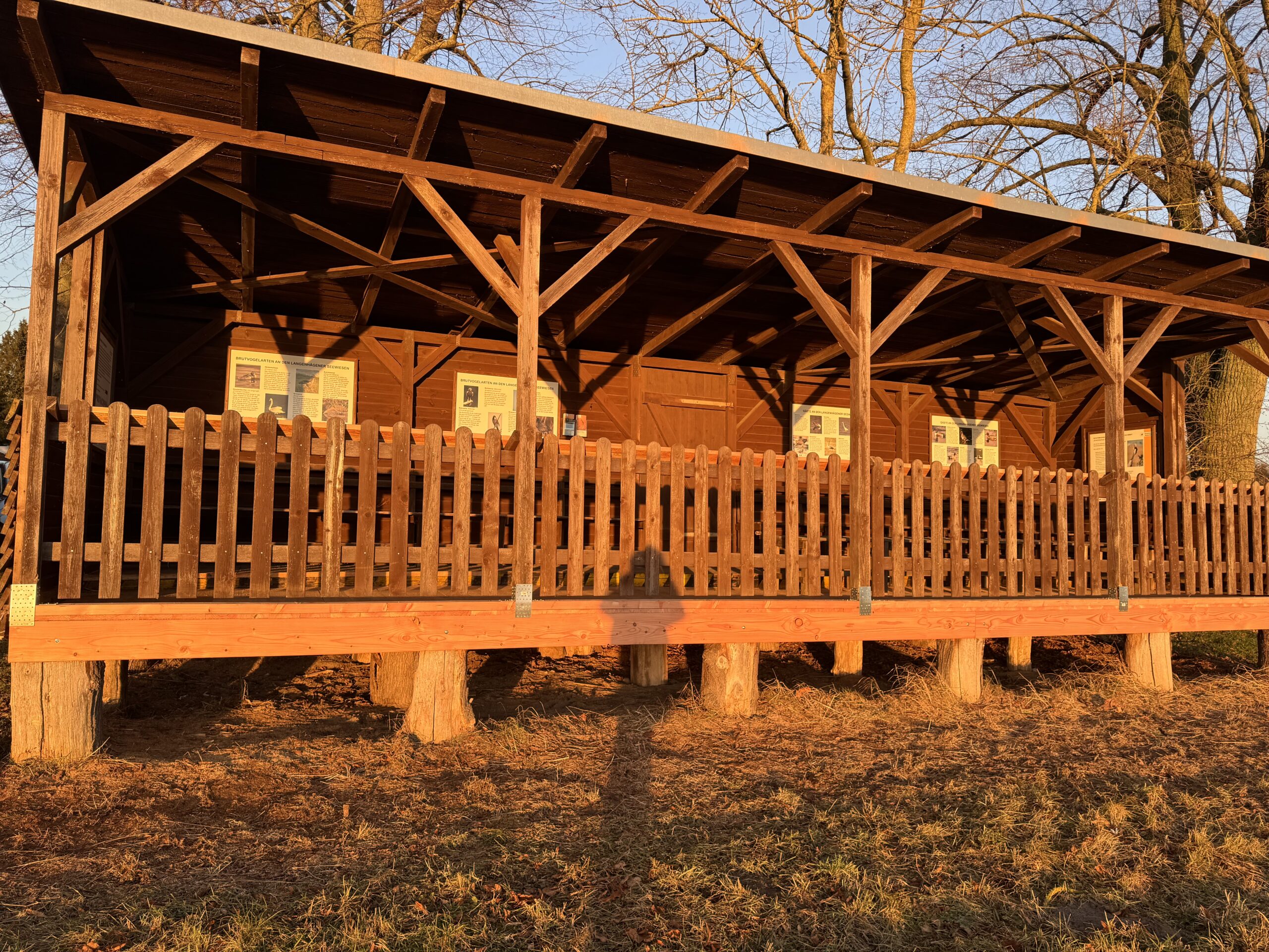 Sanierung Kranichbeobachtungsstation am Langenhägener See                                                                